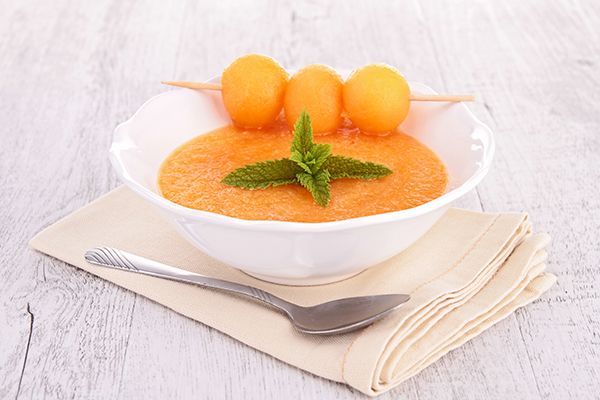 sopa fría de melón_cenas frescas a base de fruta